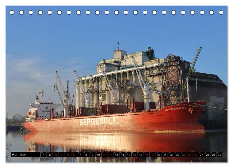 Produktbild: Shipspotting Hamburg (Tischkalender 2026 DIN A5 quer), CALVENDO Monatskalender