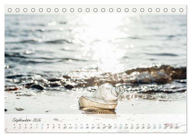 Produktbild: Sehnsucht Meer - Poesie der Stille (Tischkalender 2026 DIN A5 quer), CALVENDO Monatskalender