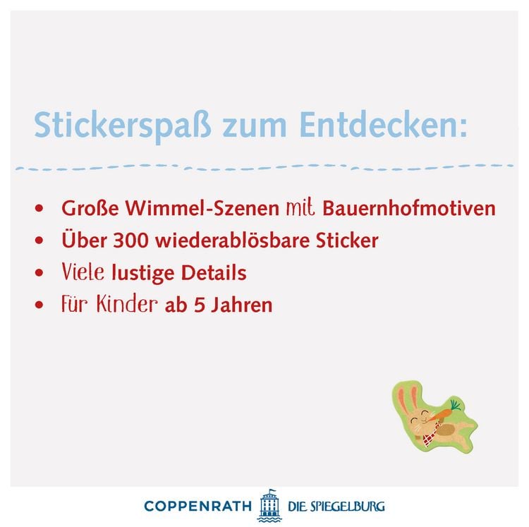 Produktbild: Wimmel-Stickerwelt: Bauernhof