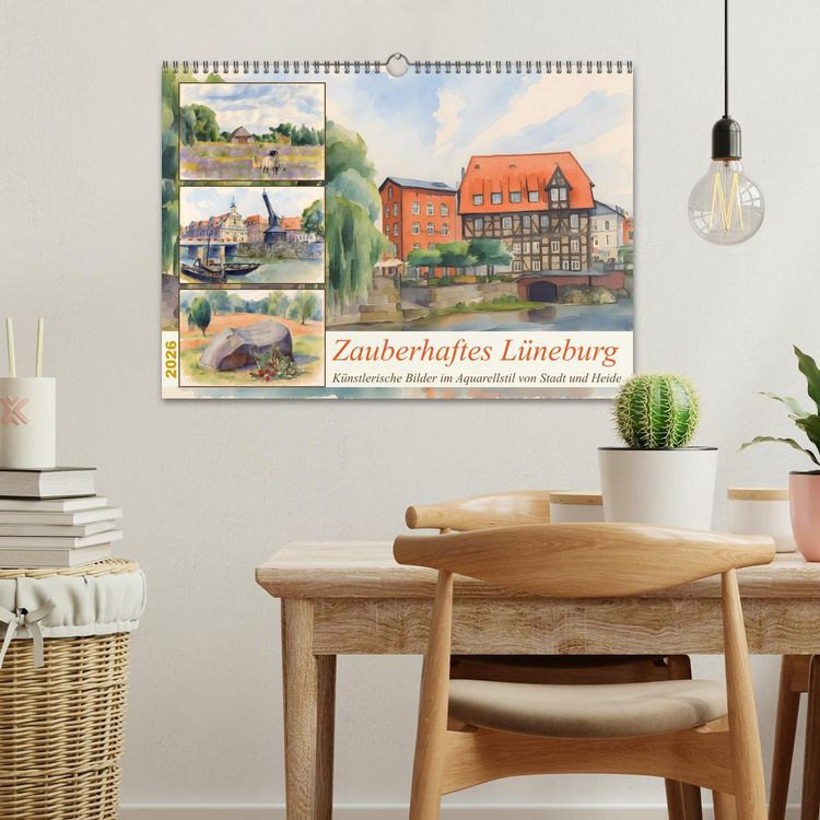 Produktbild: Zauberhaftes L&uuml;neburg (Wandkalender 2026 DIN A3 quer), CALVENDO Monatskalender