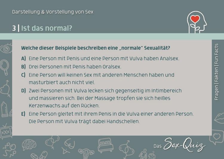 Produktbild: Das Sex-Quiz f&uuml;r Schule und Jugendarbeit
