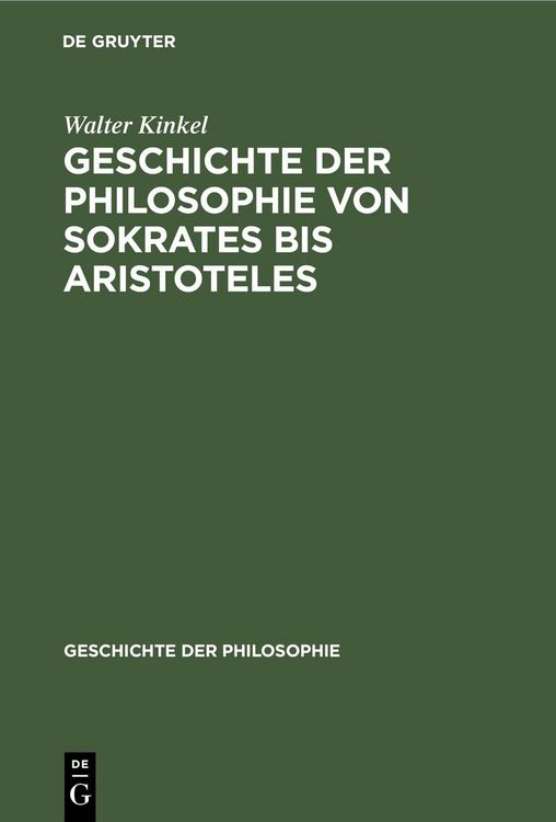 Produktbild: Geschichte der Philosophie von Sokrates bis Aristoteles