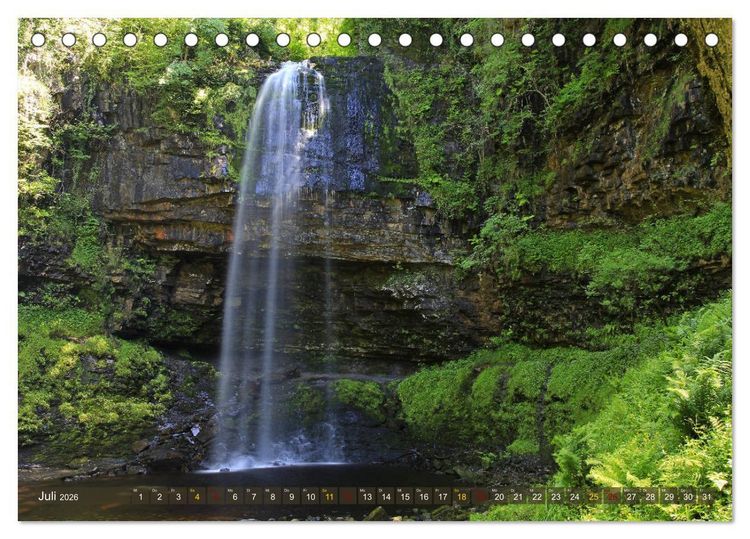 Produktbild: Naturwunder Wales (Tischkalender 2026 DIN A5 quer), CALVENDO Monatskalender