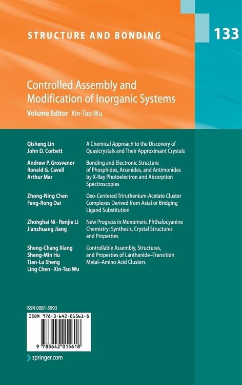 Produktbild: Controlled Assembly and Modification of Inorganic Systems