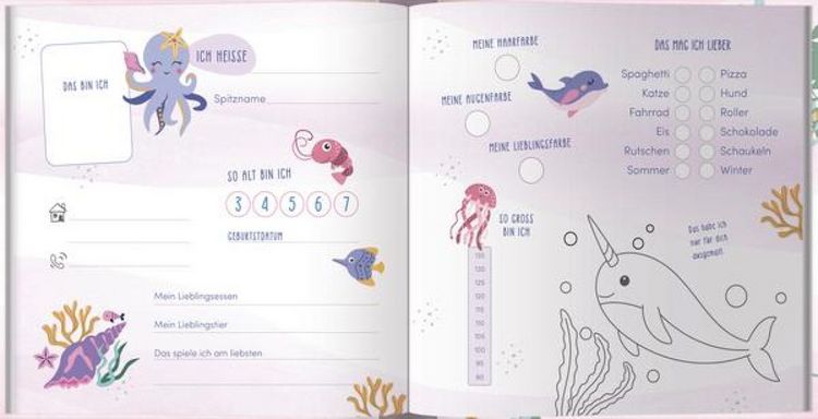 Produktbild: Kindergarten Freundebuch Meerjungfrau