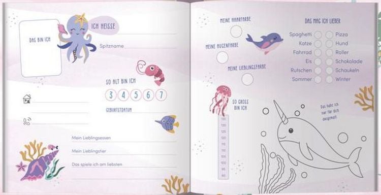 Produktbild: Kindergarten Freundebuch Meerjungfrau