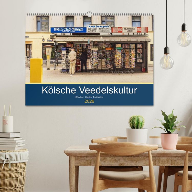 Produktbild: K&ouml;lsche Veedelskultur. B&uuml;dchen, Kioske und Trinkhallen. (Wandkalender 2026 DIN A2 quer), CALVENDO Monatskalender