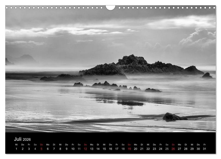 Produktbild: Das Licht in Schwarz und Wei&szlig; (Wandkalender 2026 DIN A3 quer), CALVENDO Monatskalender