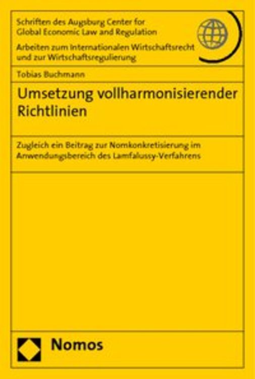Produktbild: Umsetzung vollharmonisierender Richtlinien