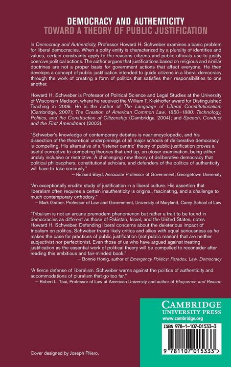 Produktbild: Democracy and Authenticity