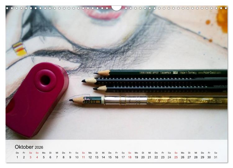 Produktbild: Malen. Impressionen aus der Welt der Farben (Wandkalender 2026 DIN A3 quer), CALVENDO Monatskalender