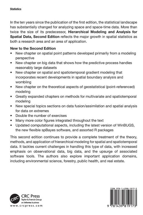 Produktbild: Hierarchical Modeling and Analysis for Spatial Data