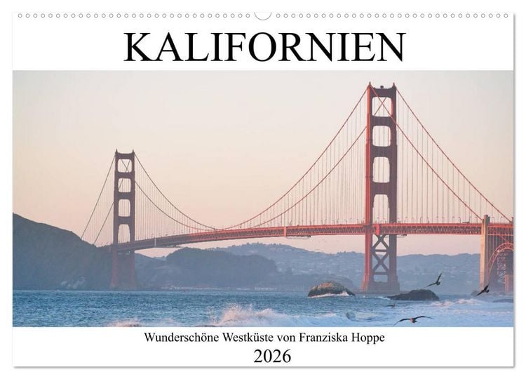 Produktbild: Kalifornien - wundersch&ouml;ne Westk&uuml;ste (Wandkalender 2026 DIN A2 quer), CALVENDO Monatskalender