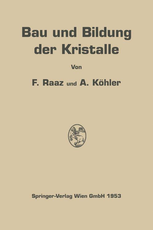 Produktbild: Bau und Bildung der Kristalle
