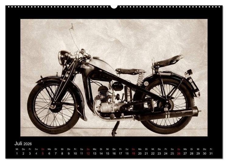 Produktbild: Motorrad Oldtimer aus &Ouml;sterreich (Wandkalender 2026 DIN A2 quer), CALVENDO Monatskalender