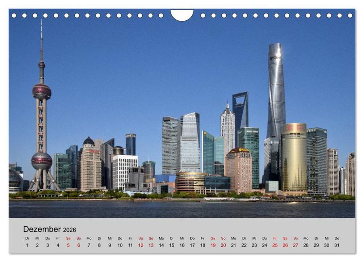 Produktbild: China-Impressionen (Wandkalender 2026 DIN A4 quer), CALVENDO Monatskalender