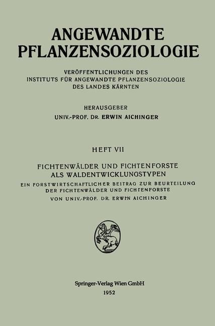 Produktbild: Fichtenw&auml;lder und Fichtenforste als Waldentwicklungstypen
