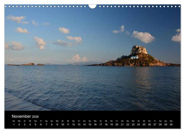 Produktbild: Dodekanes - Impressionen aus Kos, Kalymnos und Nisyros (Wandkalender 2026 DIN A3 quer), CALVENDO Monatskalender