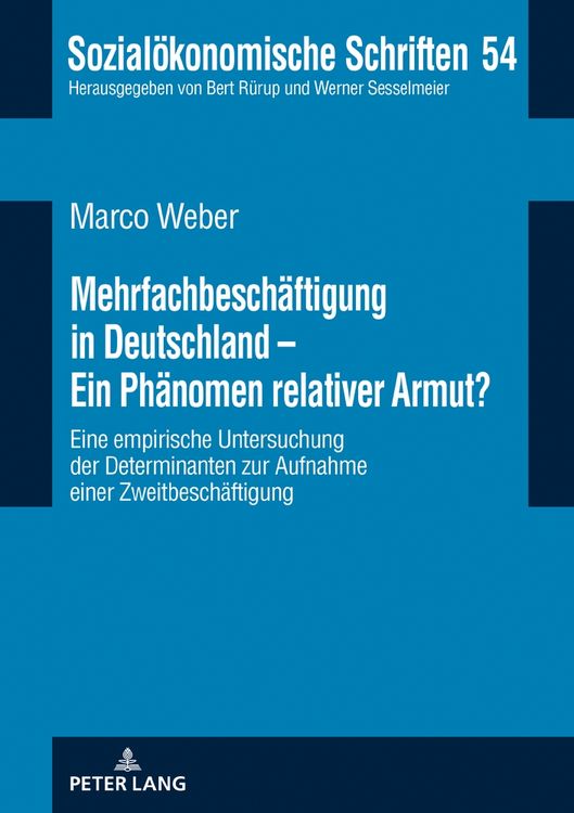 Produktbild: Mehrfachbesch&auml;ftigung in Deutschland - Ein Ph&auml;nomen relativer Armut?