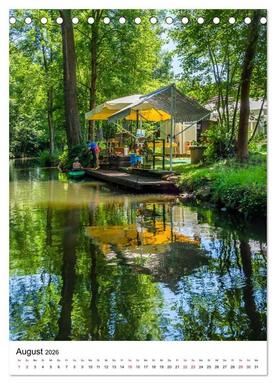 Produktbild: SPREEWALD Idylle und Historie (Tischkalender 2026 DIN A5 hoch), CALVENDO Monatskalender