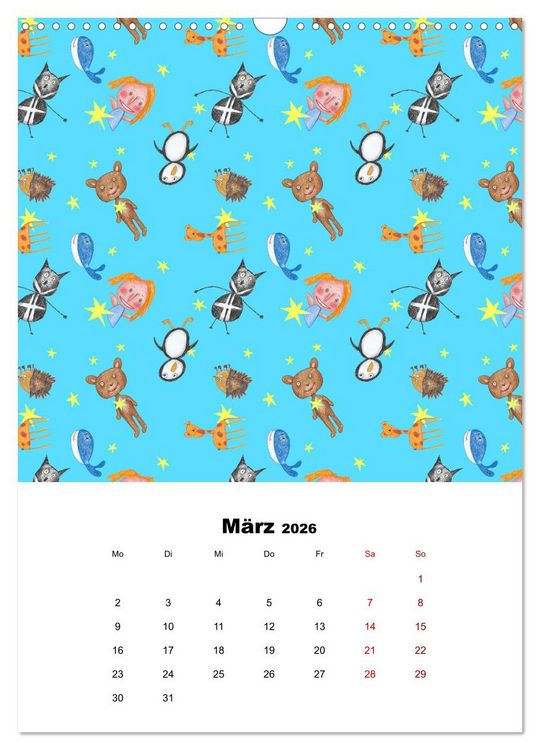 Produktbild: MUSTERMACKE (Wandkalender 2026 DIN A3 hoch), CALVENDO Monatskalender