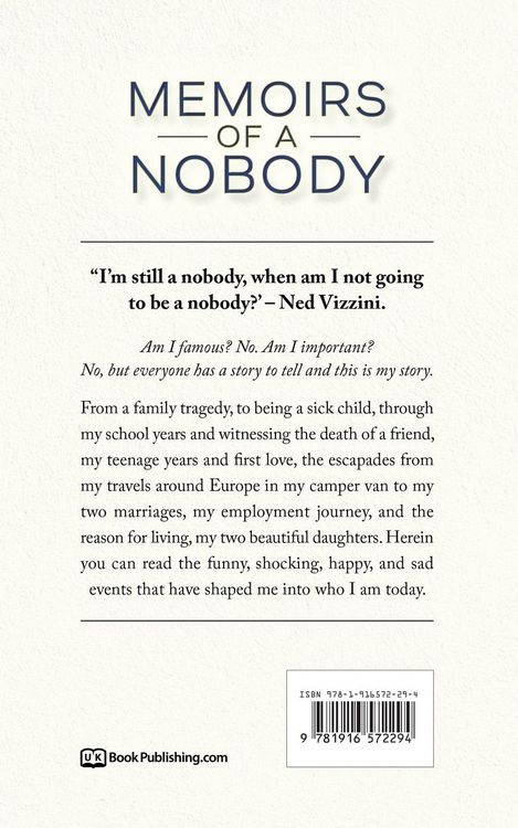 Produktbild: Memoirs of a Nobody