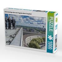Produktbild: CALVENDO Puzzle Schornsteinfeger &uuml;ber dem Flughafen Berlin Tempelhof 1000 Teile Lege-Gr&ouml;&szlig;e 64 x 48 cm Foto-Puzzle Bild von Joern Dudek