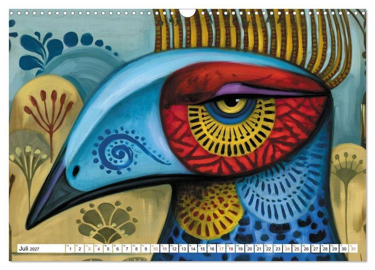 Produktbild: Schr&auml;ge V&ouml;gel im Blick (Wandkalender 2027 DIN A3 quer), CALVENDO Monatskalender