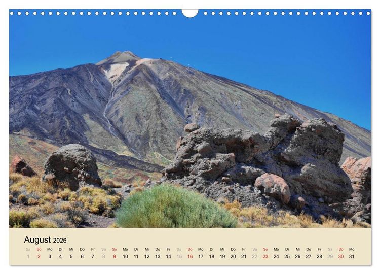 Produktbild: Teneriffa 2026 (Wandkalender 2026 DIN A3 quer), CALVENDO Monatskalender