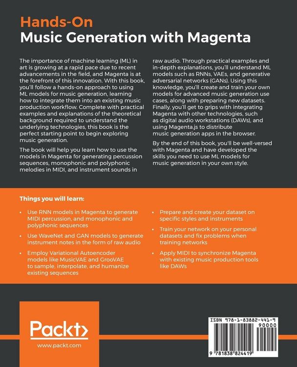 Produktbild: Hands-On Music Generation with Magenta