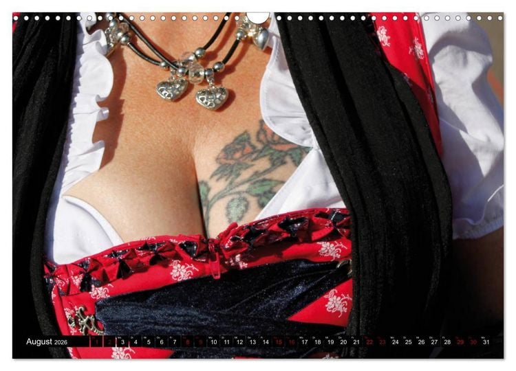 Produktbild: Bayerische Balkone, Einblicke ins Dirndl - bezaubernd (Wandkalender 2026 DIN A3 quer), CALVENDO Monatskalender