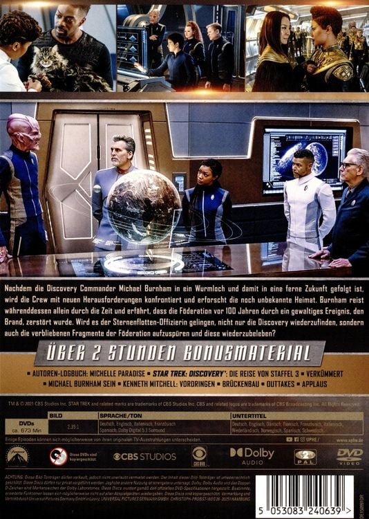 Produktbild: STAR TREK: Discovery - Staffel 3 [5 DVDs]