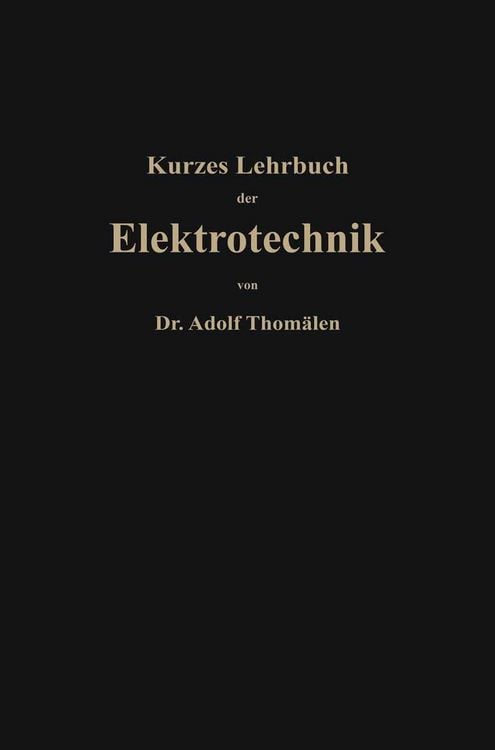 Produktbild: Kurzes Lehrbuch der Elektrotechnik
