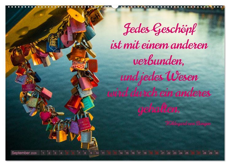 Produktbild: Liebesschl&ouml;sser, Ich liebe Dich (Wandkalender 2026 DIN A2 quer), CALVENDO Monatskalender
