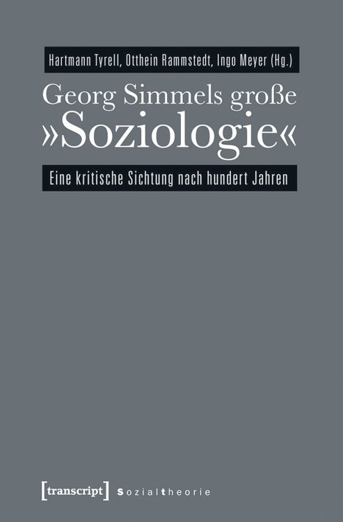 Produktbild: Georg Simmels gro&szlig;e &raquo;Soziologie&laquo;