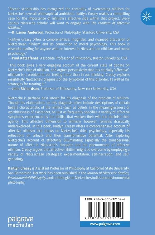 Produktbild: The Problem of Affective Nihilism in Nietzsche