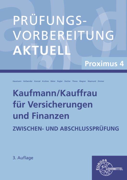 Bild vom Artikel Prüfungsvorbereitung aktuell - Kaufmann/-frau für Versicherungen und Finanzen vom Autor Matthias Stecher