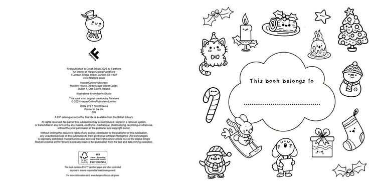 Produktbild: Cosy Cute Christmas Magic: Colouring Book