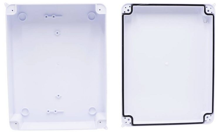 Produktbild: TRU COMPONENTS TC-RB 255x200x80 TC-10256552 Installations-Geh&auml;use ABS Kunststoff Wei&szlig; 1St.