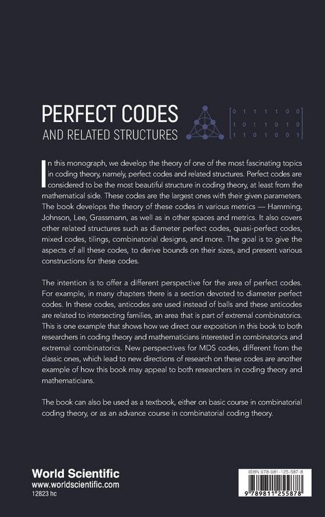 Produktbild: Perfect Codes and Related Structures