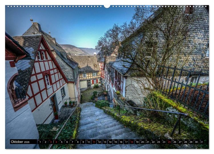 Produktbild: Mosel Impressionen Mystische Burgen und magische Orte (hochwertiger Premium Wandkalender 2026 DIN A2 quer), Kunstdruck in Hochglanz