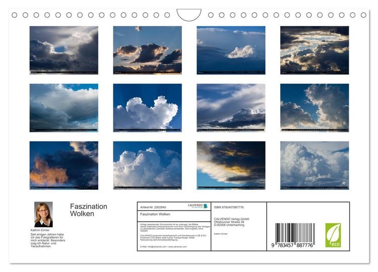 Produktbild: Faszination Wolken (Wandkalender 2026 DIN A4 quer), CALVENDO Monatskalender