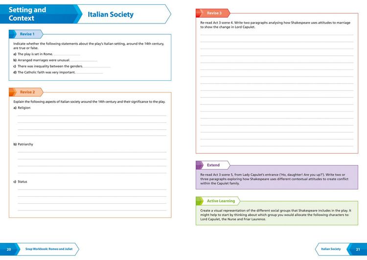 Produktbild: Romeo and Juliet AQA GCSE 9 - 1 English Literature Workbook