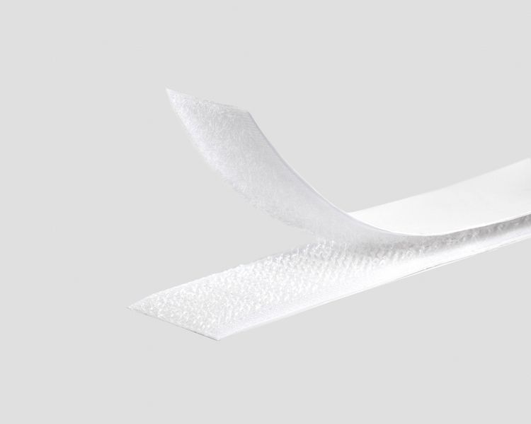 Produktbild: Folia  Klettband selbstklebend, 20mmx2m, 1 Band, wei&szlig;