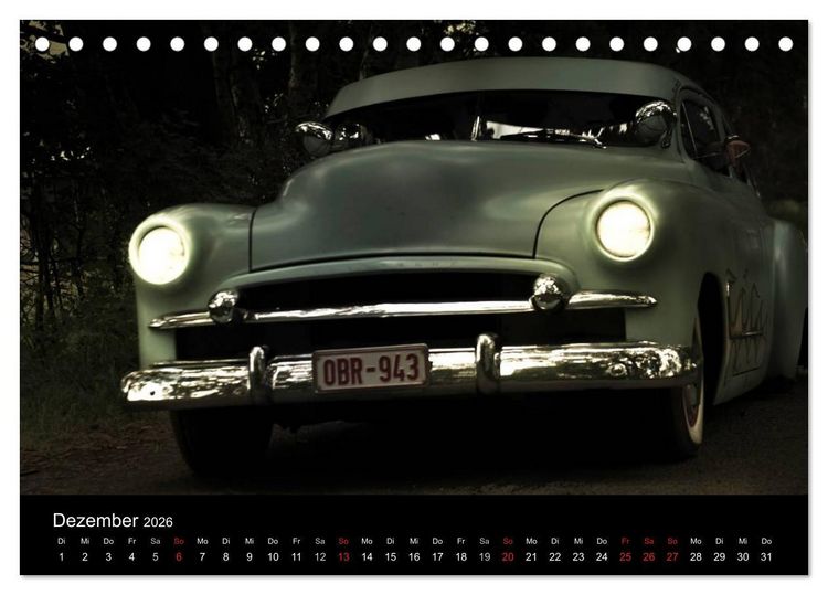 Produktbild: Au&szlig;ergew&ouml;hnliche Autos - Hot Rods (Tischkalender 2026 DIN A5 quer), CALVENDO Monatskalender