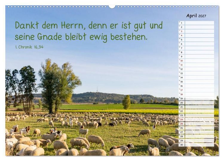 Produktbild: Heimat Hesselberg (Wandkalender 2027 DIN A2 quer), CALVENDO Monatskalender