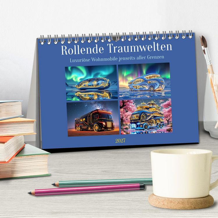 Produktbild: Rollende Traumwelten (Tischkalender 2027 DIN A5 quer), CALVENDO Monatskalender