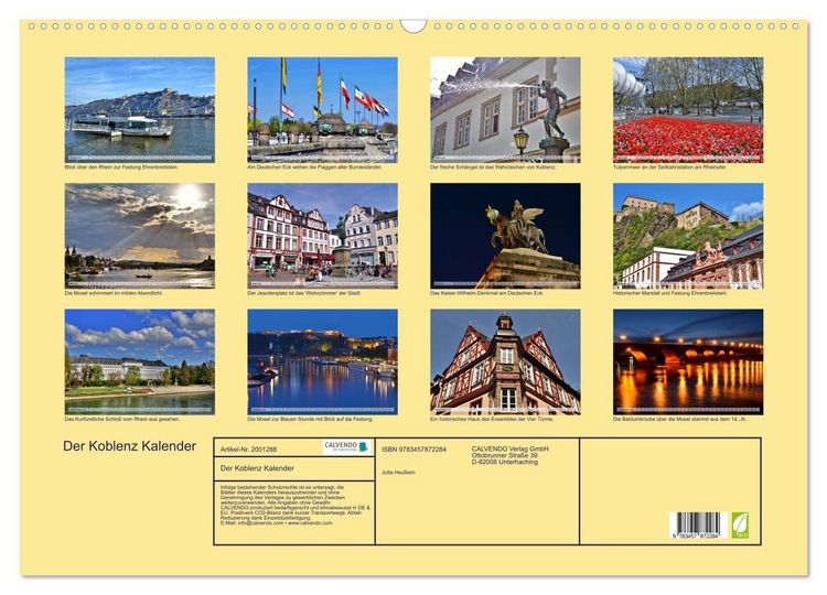 Produktbild: Der Koblenz Kalender (Wandkalender 2026 DIN A2 quer), CALVENDO Monatskalender