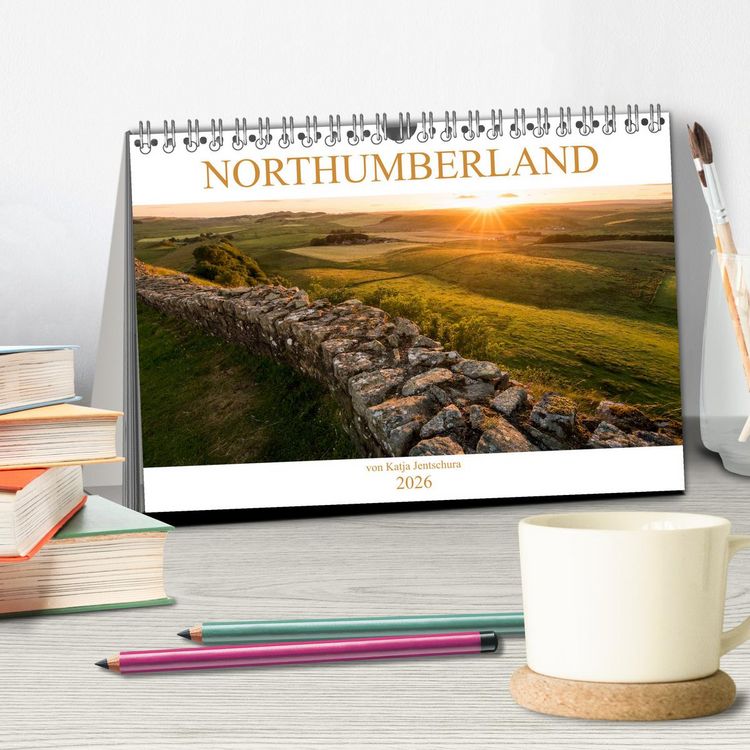 Produktbild: NORTHUMBERLAND 2026 (Tischkalender 2026 DIN A5 quer), CALVENDO Monatskalender