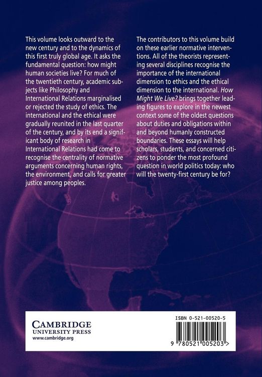 Produktbild: How Might We Live? Global Ethics in the New Century